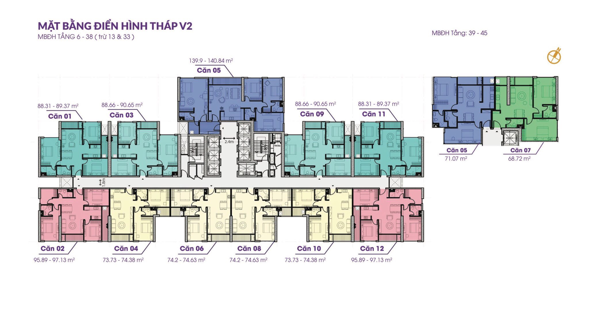 mặt bằng tòa v2 the terra an hưng