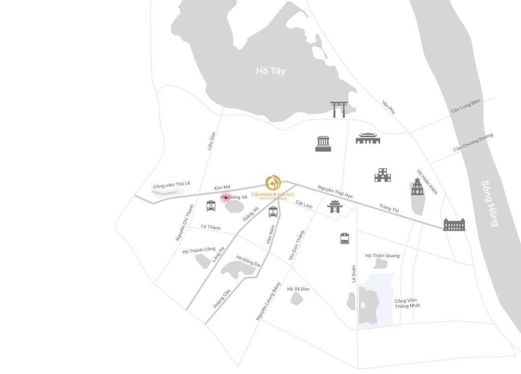 Grandeur Palace Giảng Võ vị trí Grandeur Palace – Giảng Võ