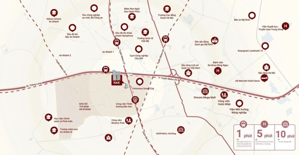 METROPOLI 5 NAM AN KHÁNH vi tri metropoli5 nam an khanh